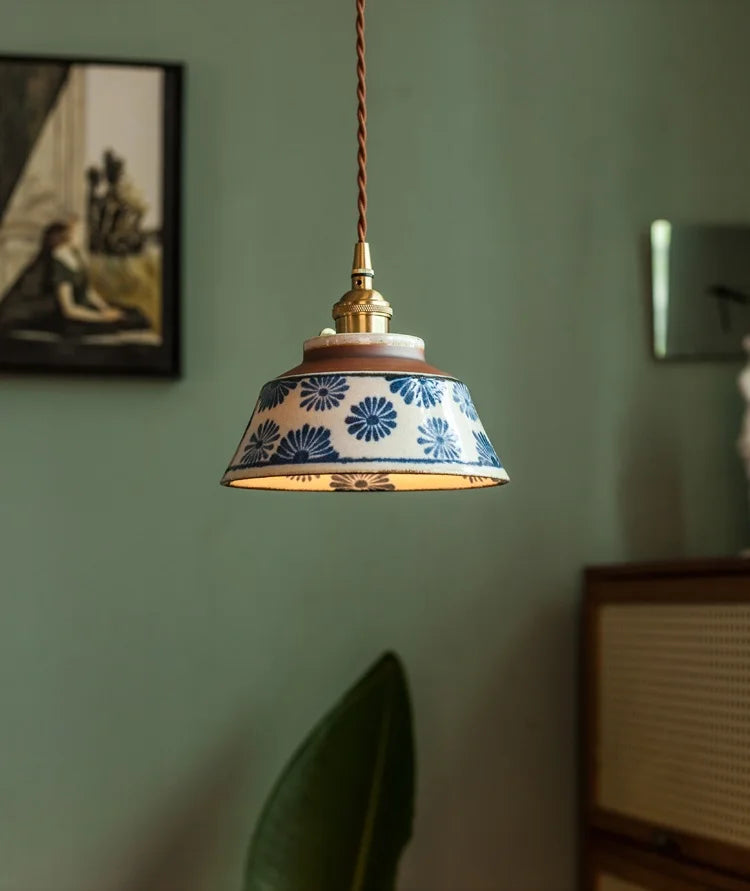 IWHD 2024 New Style Nordic Modern LED Pendant Lights Fixtures 4W Bedroom Dinning Living Room Ceramic Beside Lamp Hanglamp
