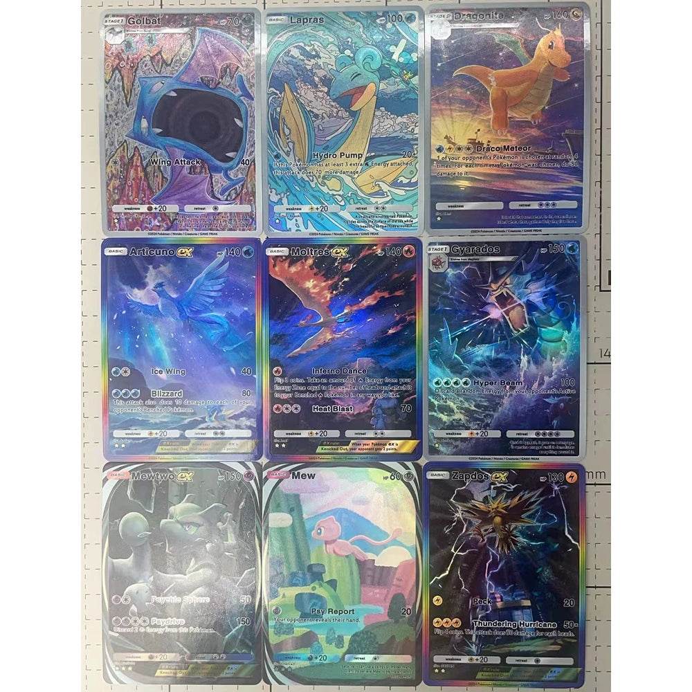 13PCS/SET NEW DIY Anime PTCG POCKET COLLECTION CARD WIGGLYTUFF TATSUGIRI ENGLISH VERSION Embossed Texture Flash Card Child Gift - AIAZ