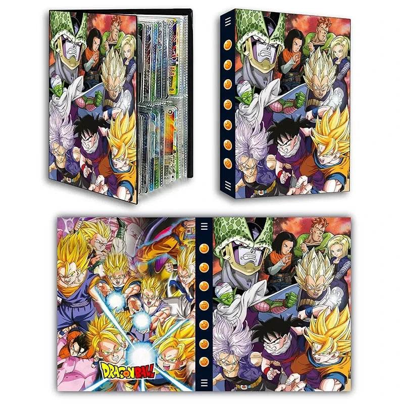Dragon Ball Son Goku Vegeta Frieza 240pcs Card Album Book Game Card Holder Binder VMAX Game Card Collection Kids Toys Gift - AIAZ