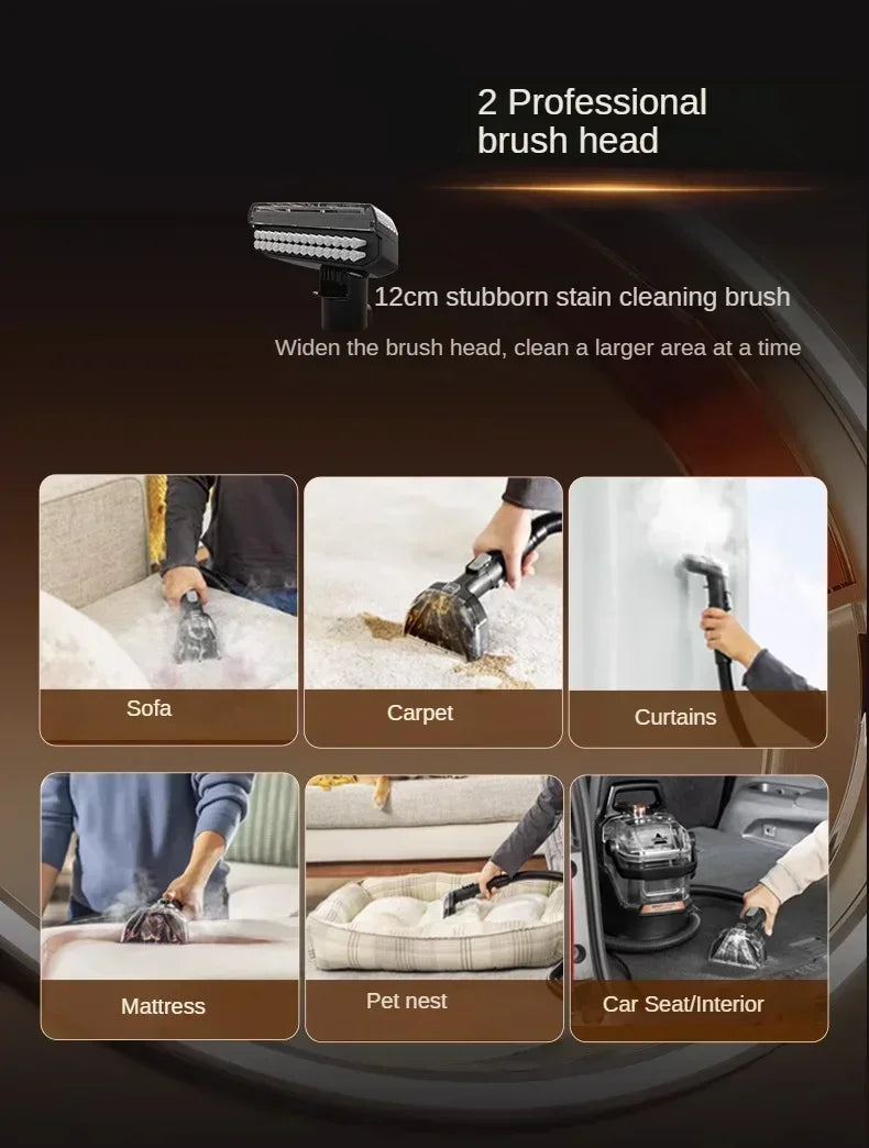 BISSELL 3697Z Sofa Fabric Cleaning Machine Steam Carpet Mattress Pumping Small Steam Dragon Home Appliances 11900Pa 220V
