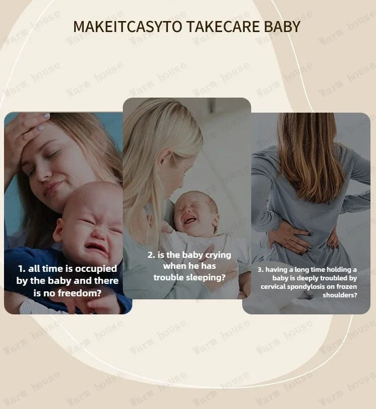 Baby Electric Rocking Chair Baby Electric Sleeping Basket Cooting Smart Rocking Chair for Children Electric Baby Swing