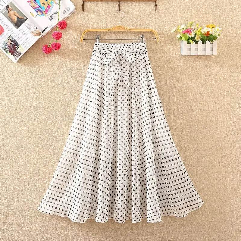 Skirts for Women Summer 2024 A Line High Waist Woman Skirt Casual Trend Modest Vintage Cheap Quality Korean Fashion Style Y2k V - AIAZ