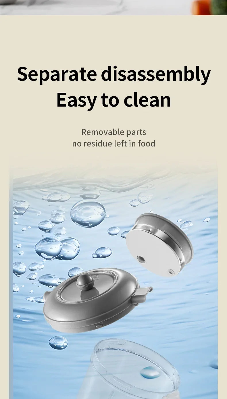 2024 Baby Food Maker One Step Baby Food Processor Steamer Puree Blender Auto Cooking & Grinding Touch Screen Control White