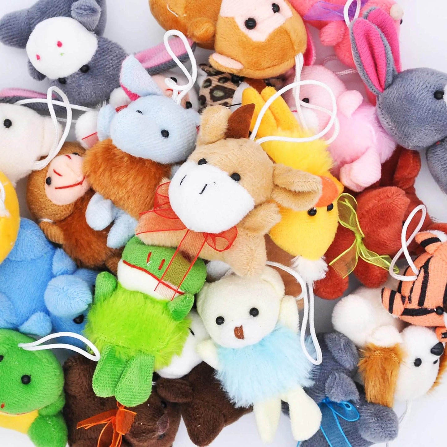 24 Pcs Mini Animal Plush Toys 3” Stuffed Animal Bulk for Kids Birthday Party Favors Presents Pinata Fillers Goodie Bag Fillers - AIAZ