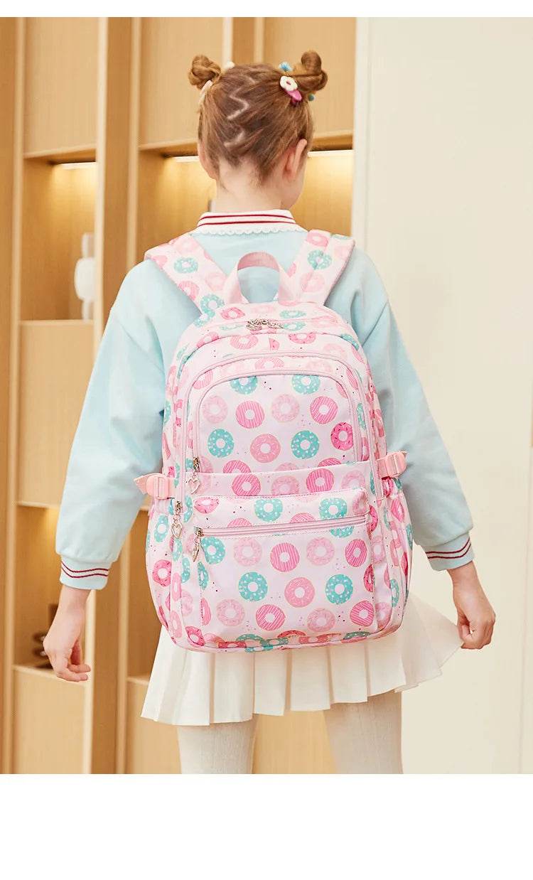 2025 New 3 Pcs Sets Student Schoolbag Girls Fashion Leisure Large Capacity Backpack Junior High School Shoulders Backpack - AIAZ