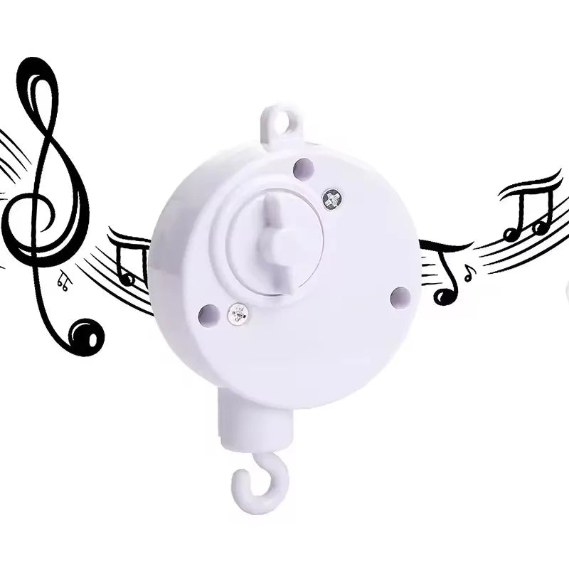 Baby Crib Mobile Wooden Wind Chime Bed Bell, Animal Crib Mobile With Music for Girls and Boys, Mobile for Bassinet Room Decor