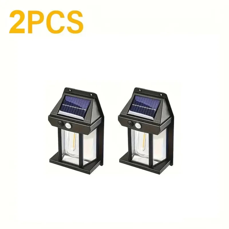 Solar Lights Outdoor Waterproof Solar Porch Lights for Door Patio Yard Outside Decorative Motion Sensor with 3 Lighting Modes