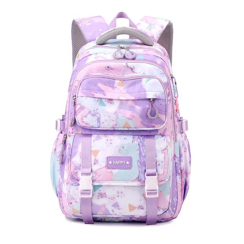 Middle School Student Backpack Children Set School Bags for Girls Kids Schoolbags Waterproof Book Bag With Lunch Bag Pencil case - AIAZ