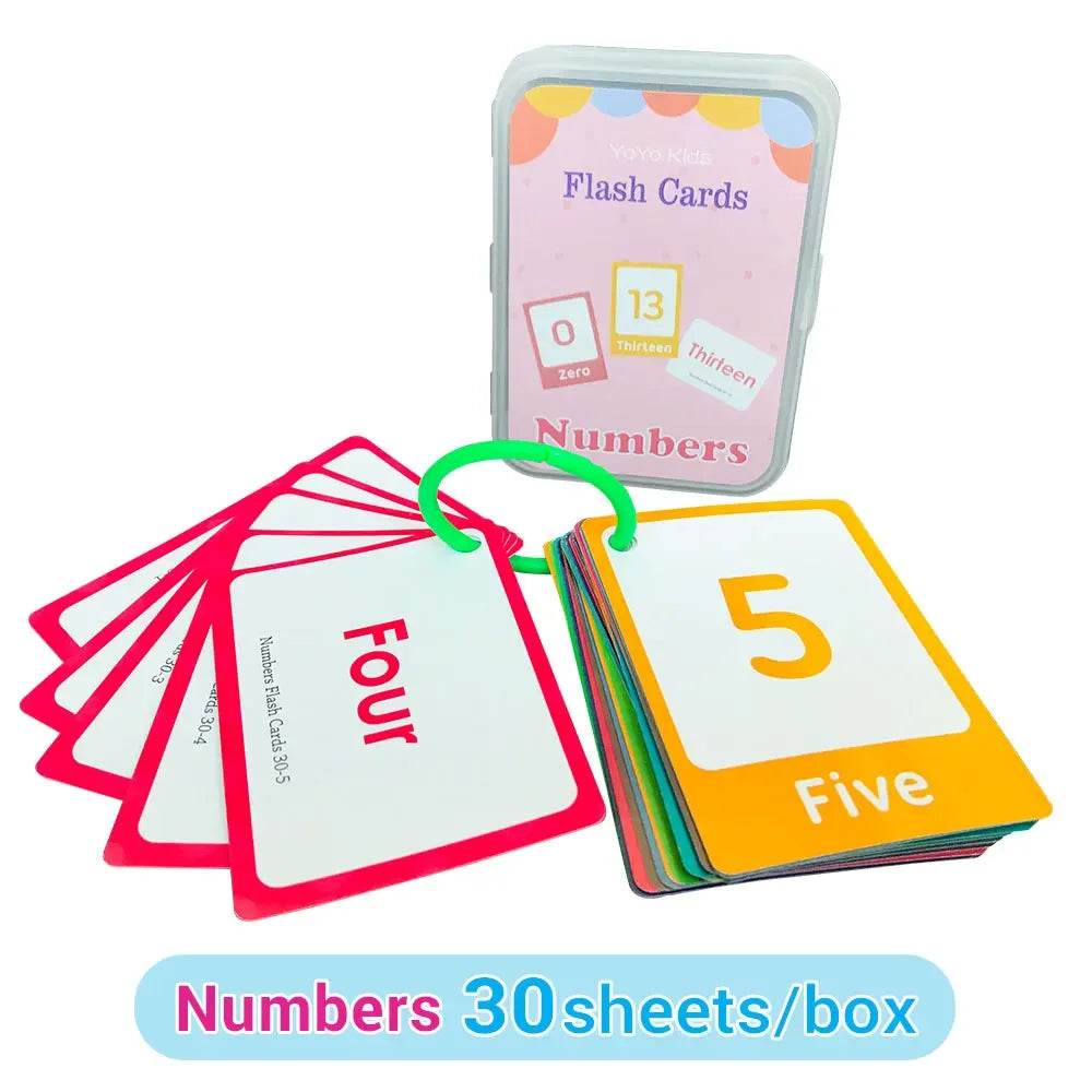 Kids English Words Learning Flashcards Reading Enlightenment Cards Home School Educational Toys Montessori Teacher Teaching Aids - AIAZ