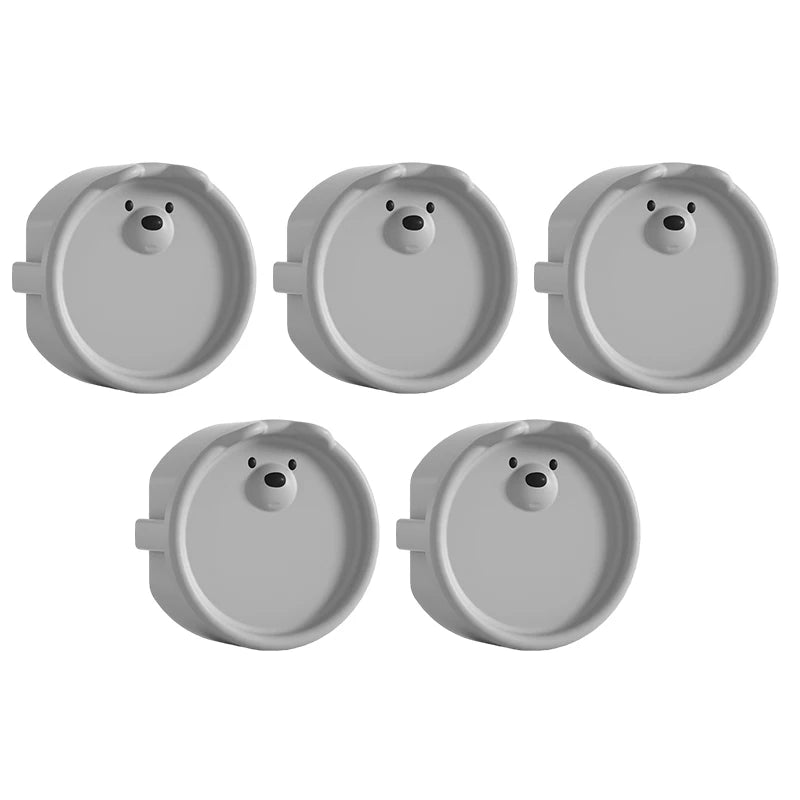 5Pcs Baby Safety Protection Socket Protective Cover Cute Cartoon Children Electric Shock Prevention Dust Protection Cover