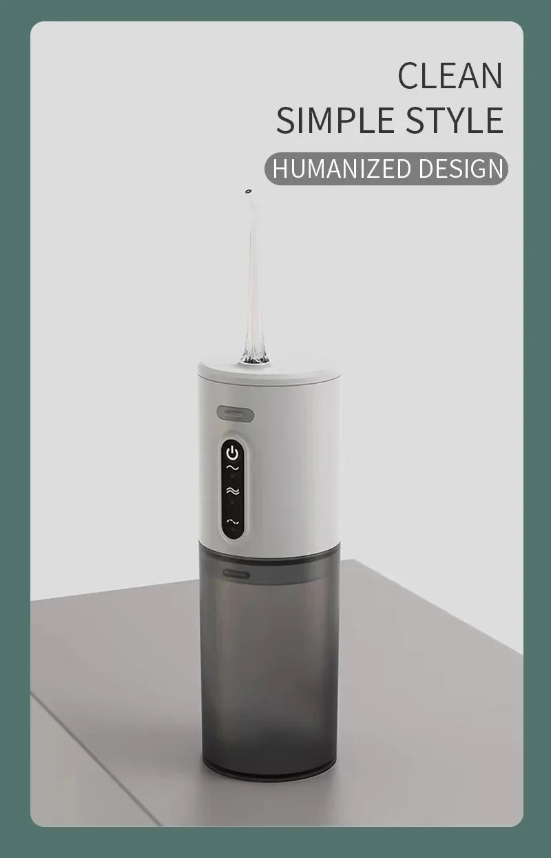 Xiaomi Dental Oral Irrigator 5 Nozzle Portable Dental Water Flosser USB Rechargeable 280ml Three frequency pulses Teeth Cleaner