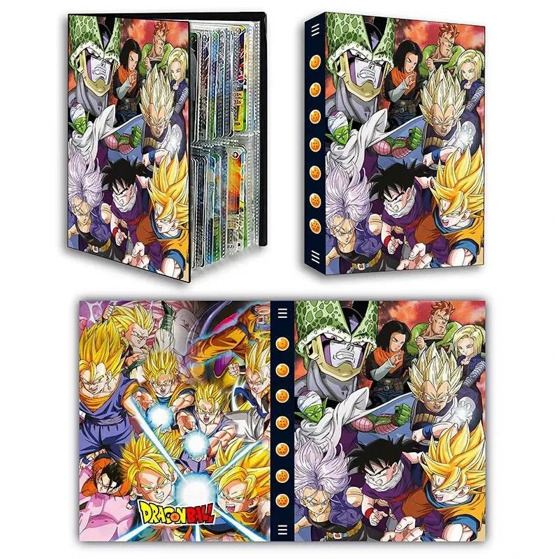 Dragon Ball Son Goku Vegeta Frieza 240pcs Card Album Book Game Card Holder Binder VMAX Game Card Collection Kids Toys Gift - AIAZ