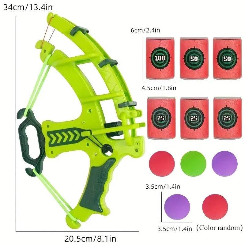 1 set of toys suitable for indoor and outdoor activities, including sports, jumping, cartoon dart board, throwing sticky balls - AIAZ