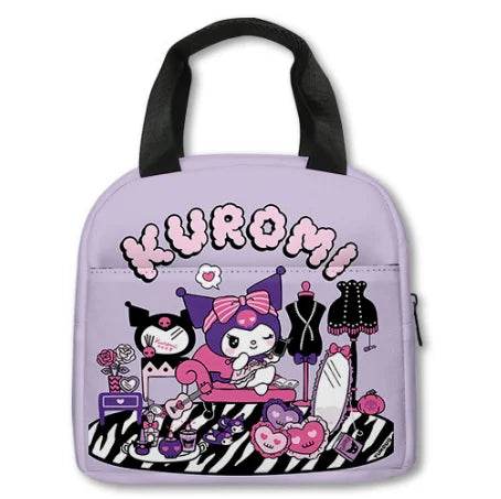 Sanrio Kuromi Backpack Sanrio Backpack Pencil Bag Student School Bag Primary and Middle kawaii Cartoon School Bag Mochila - AIAZ