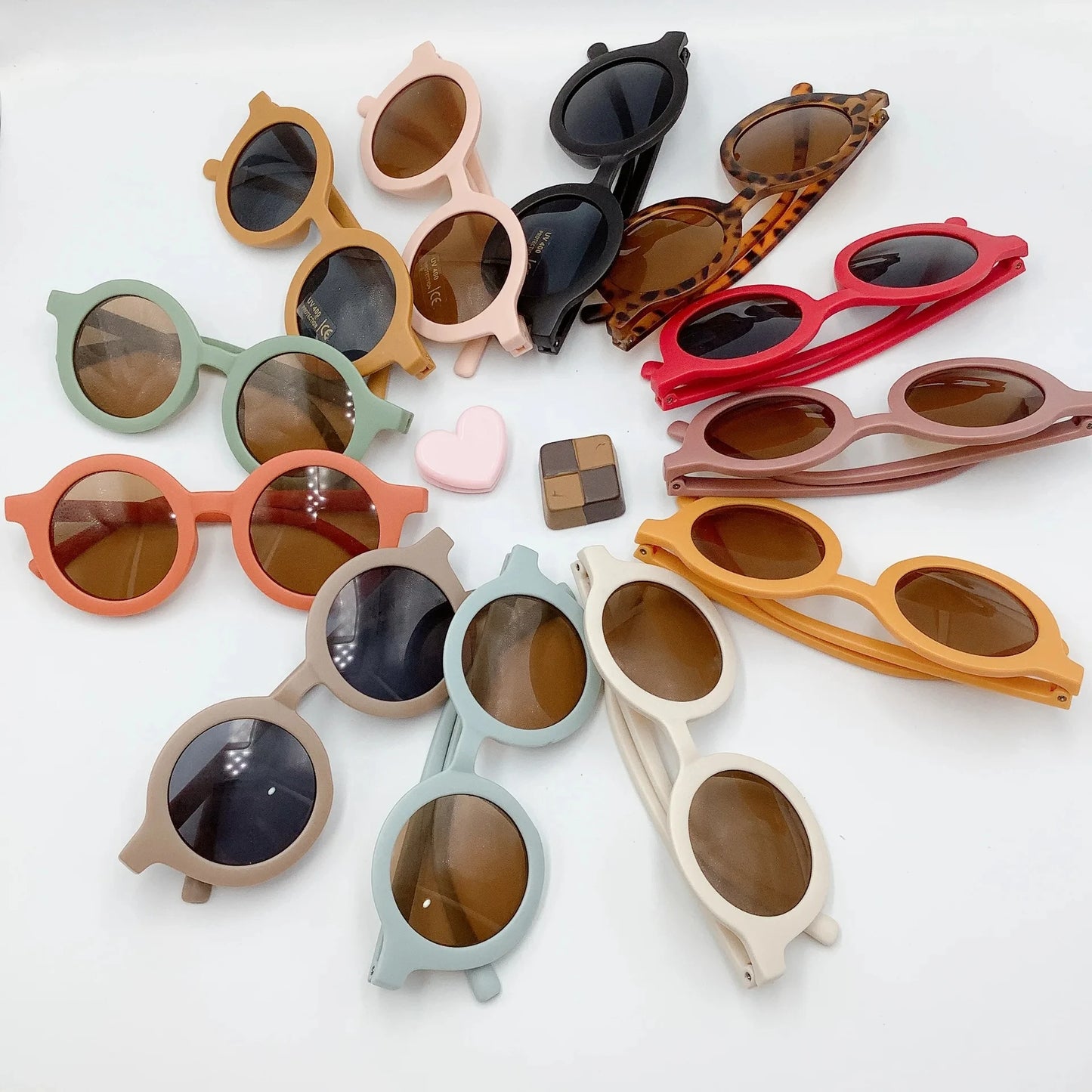 2024 new children's sunglasses yuanchaotong UV400 plastic glasses sunglasses