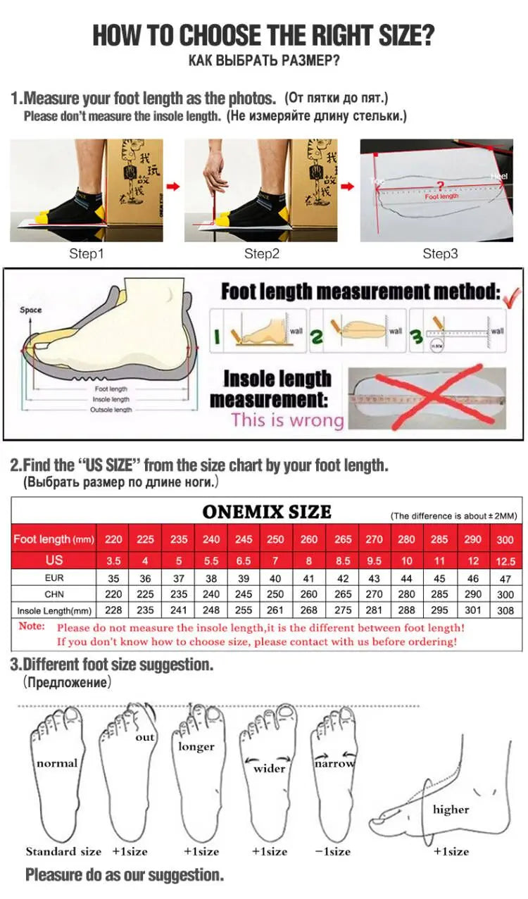 ONEMIX 2025 New Light Weight Men Running Shoes for Men Cushioning Jogging Sport Shoes Casual Soft Outdoor Male Walking Sneakers