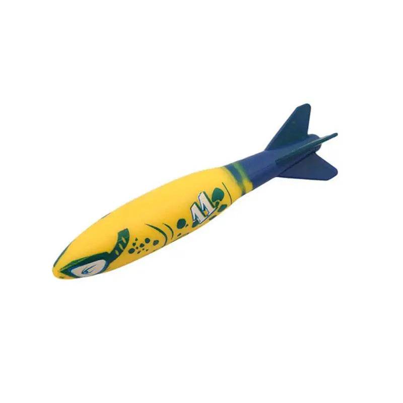 1/3PCS Torpedo Rocket Throwing Toy Swimming Pool Diving Games Children Underwater Stick - AIAZ