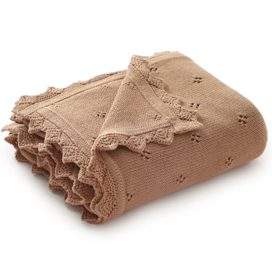 Knitted Baby Blanket Newborn Swaddle Wrap Blankets For Boys Girls 100% Cotton Soft Infant Receiving Blanket Crib Quilt Stuff