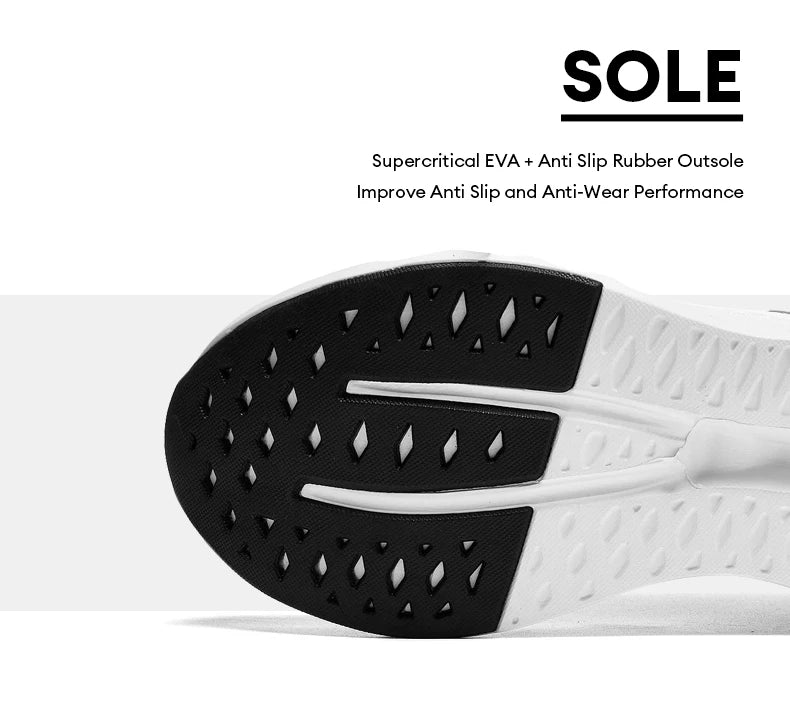 Men's Lightweight Running Shoes Anti-Slip Cushioning Breathable Mesh Sneakers for Jogging Gym Training Fitness Sport Walking