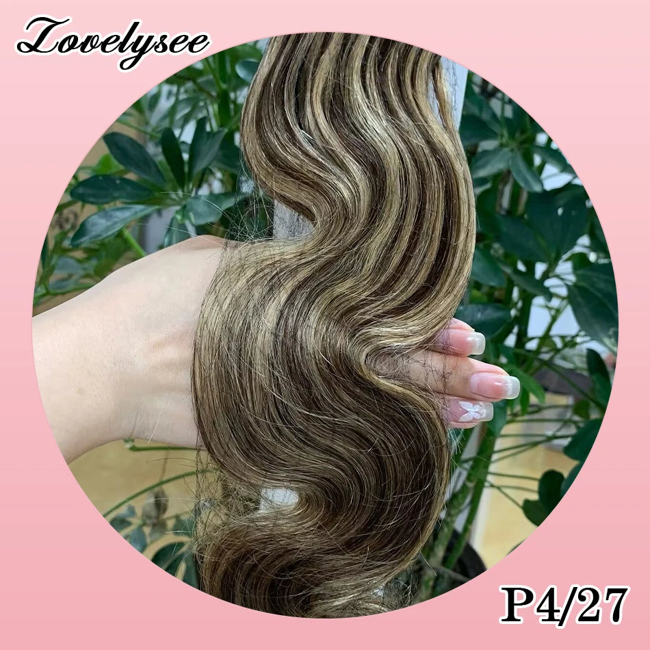 Body Wave Clip In Human Hair Extensions Brazilian 100% Remy Human Hair 10Pcs Clip In Hair Extensions For Women Full Head Clips