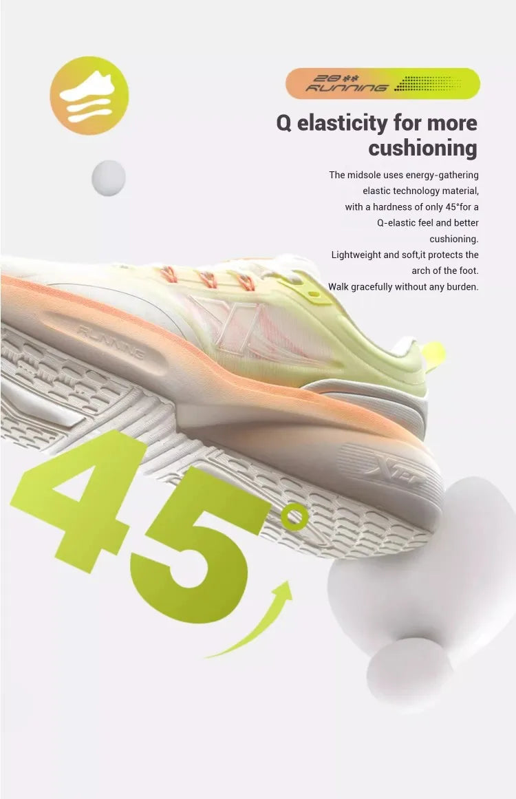 Xtep Dynamic Foam Women Running Shoe Air Wear-Resistant Sports Shoe For Women Non-Slip Female Soft Casual Sneakers 875118110013