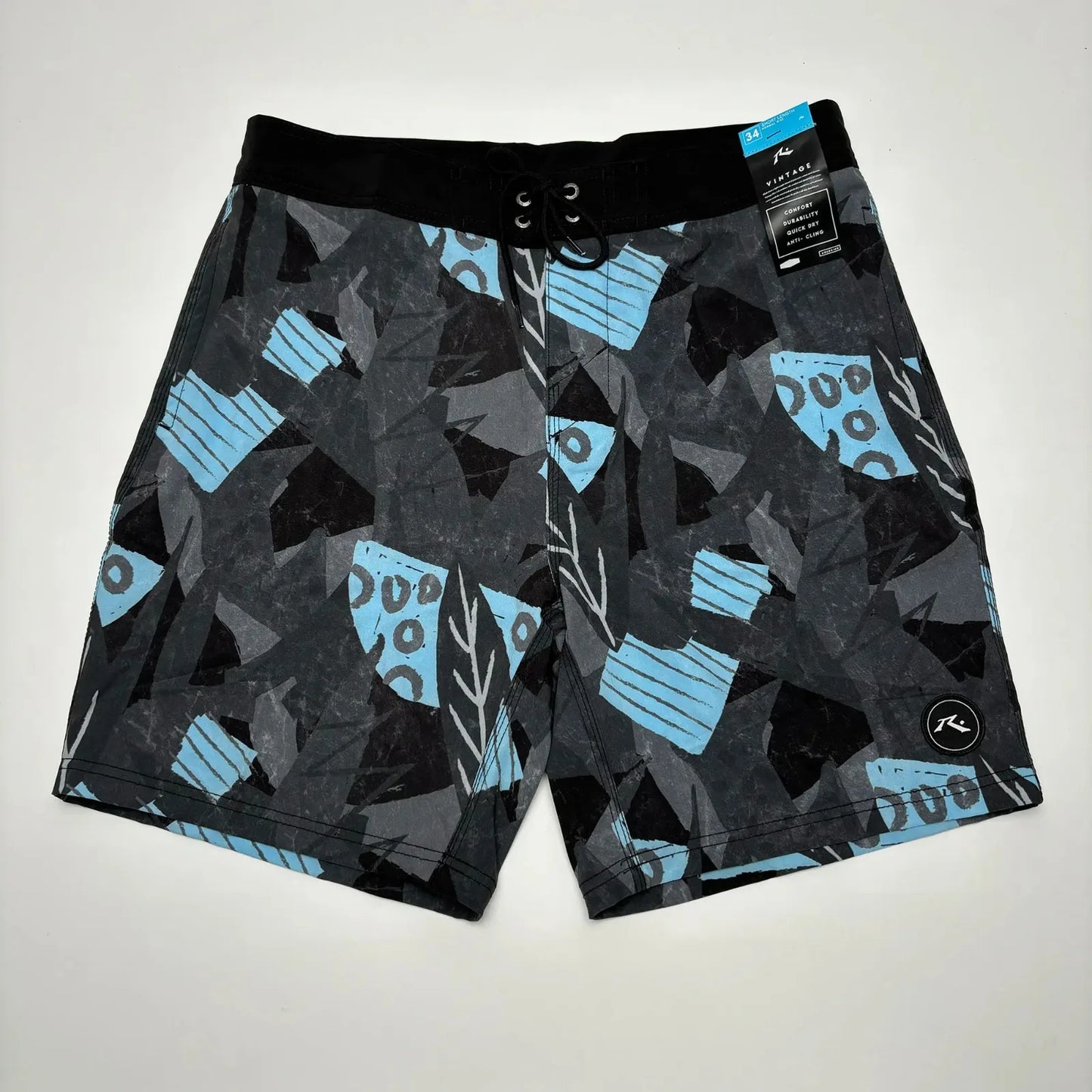 Brand Summer Printed Rusty Men's Shorts Surf Swim Trunks Lightweight Quick-dry Man Bermuda Beach Boardshorts Stretch with Pocket