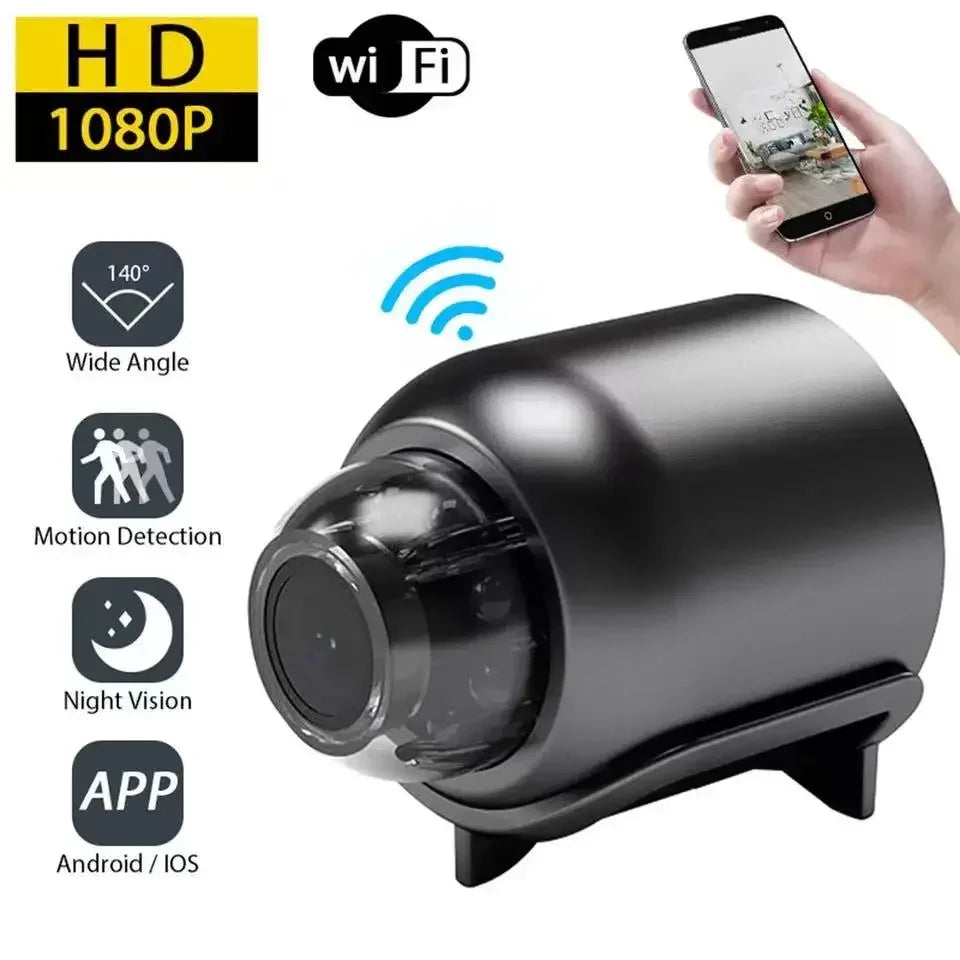 1080P Mini WiFi Camera with HD Night Vision, Home X5 Remote Monitoring for Kids, Pets, and Safety - Perfect Gift
