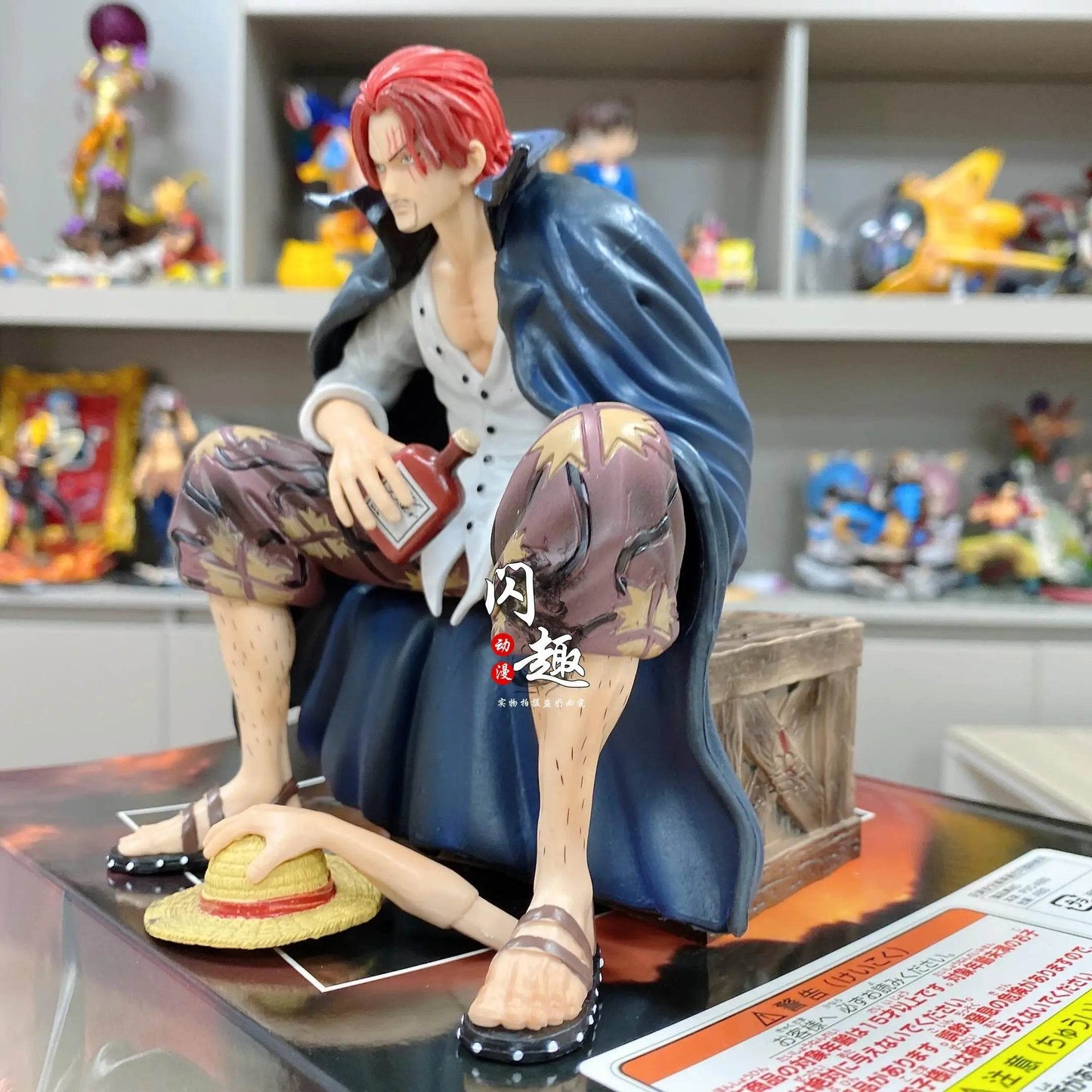 17cm One Piece Shanks Anime Figures Film Red Yonko Red Hair Shanks Action Figure PVC Statue Figurine Model Decoration Doll Toys - AIAZ