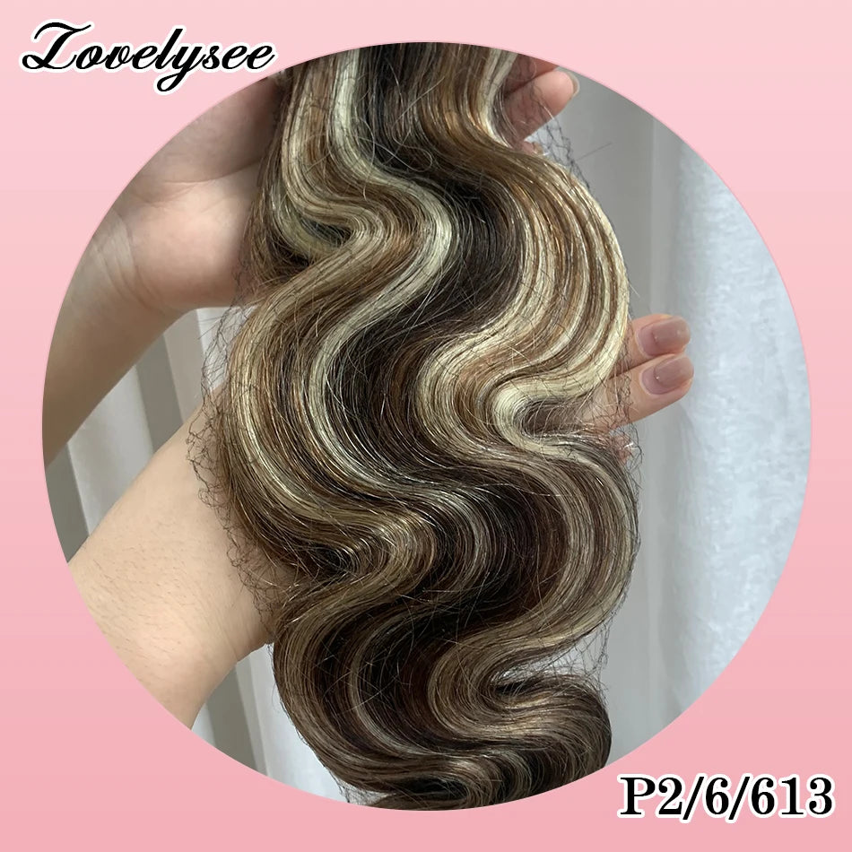 Body Wave Clip In Human Hair Extensions Brazilian 100% Remy Human Hair 10Pcs Clip In Hair Extensions For Women Full Head Clips
