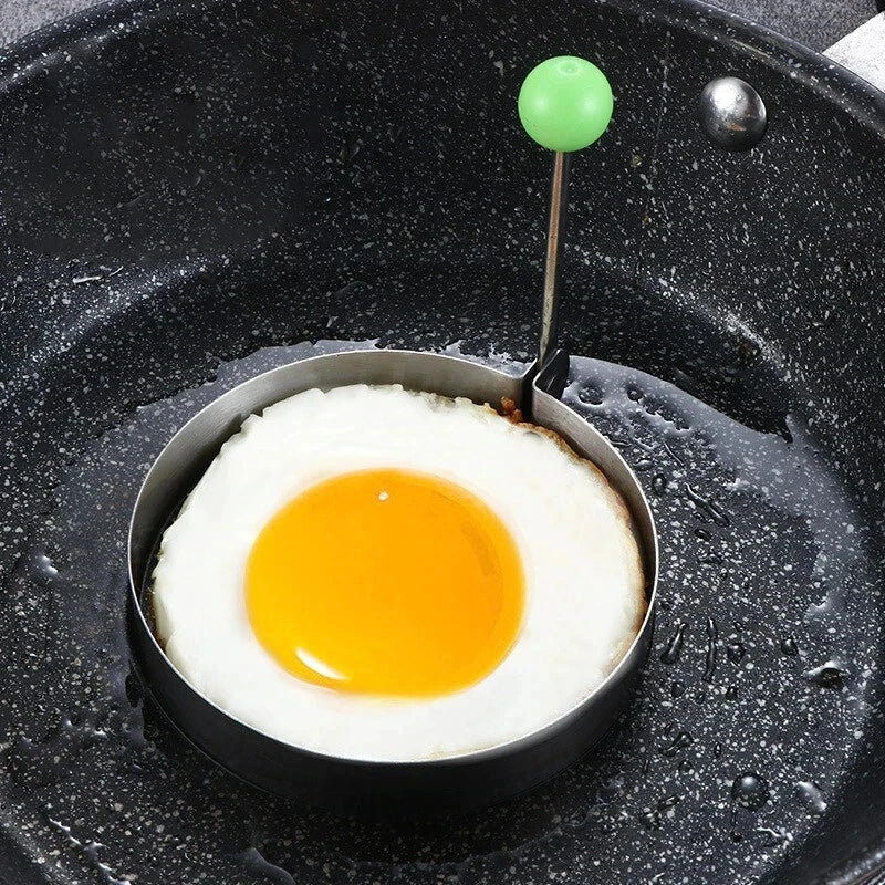 5 Style Heart Fried Egg Mold Stainless Steel Egg Mould Maker Breakfast Baking Omelette Rings Cooking Tools Kitchen Accessories