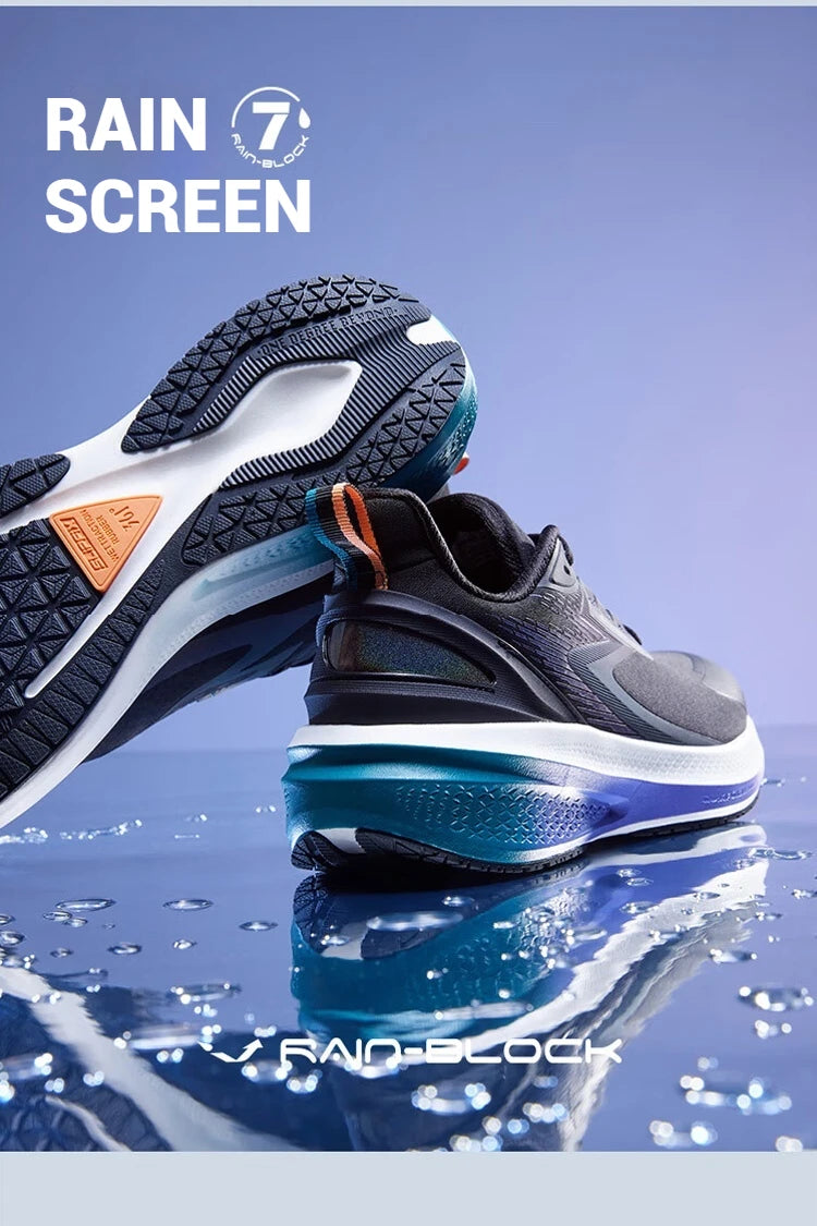 361 Degrees Rainblock 7.0 Men Running Shoes Anti Splash Rainproof Technology Non-Slip Cushioning Rebound Male Sneakers 672432239