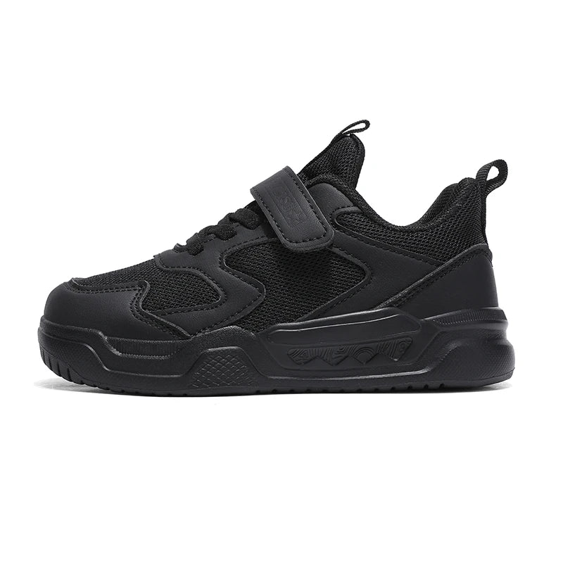 Black Kids Shoes Boys School Sneaker 4 To 12 Years Daily Walking Casual Sneaker Children Sports Shoes for Boy