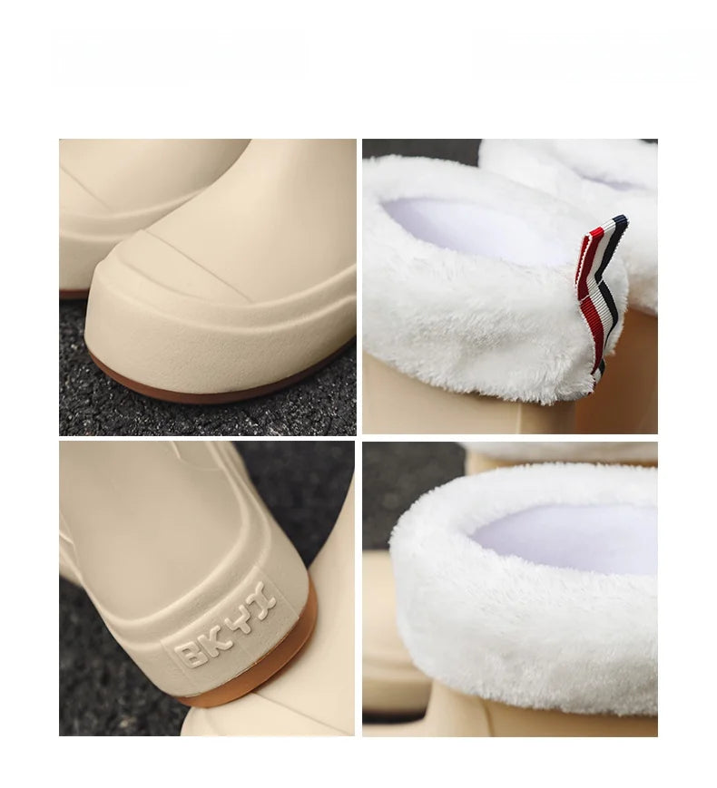 Cute Parent-Child Rain Boots Women's Anti-Slip Waterproof oes Four Seasons Universal Slip-Resistant Rubber Boots