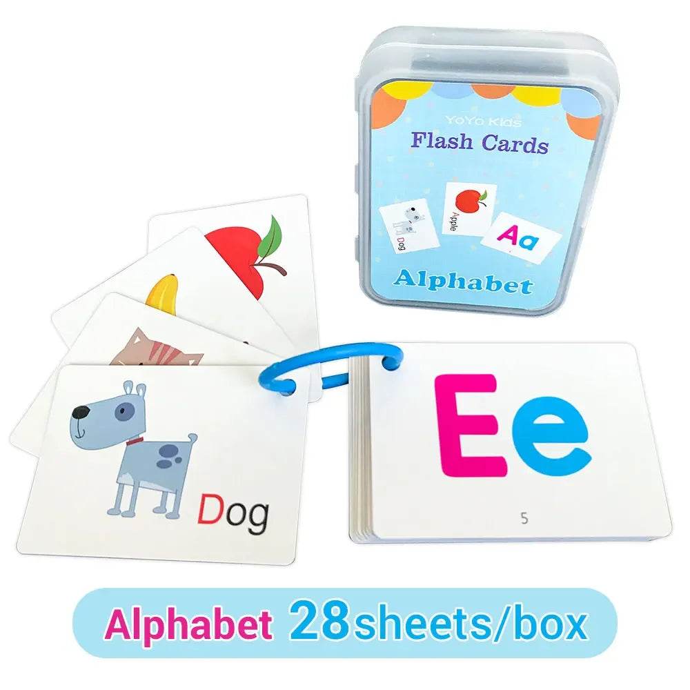 Kids English Words Learning Flashcards Reading Enlightenment Cards Home School Educational Toys Montessori Teacher Teaching Aids - AIAZ