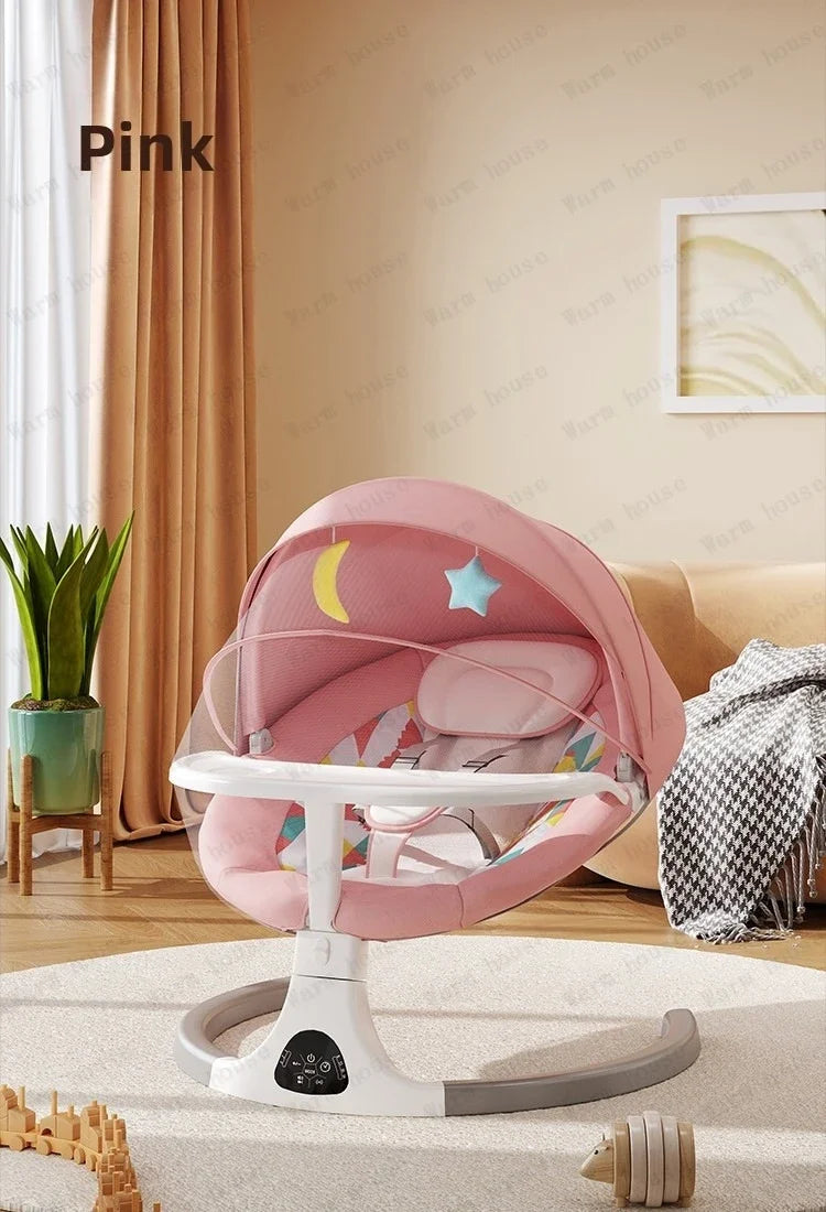 Baby Electric Rocking Chair Baby Electric Sleeping Basket Cooting Smart Rocking Chair for Children Electric Baby Swing