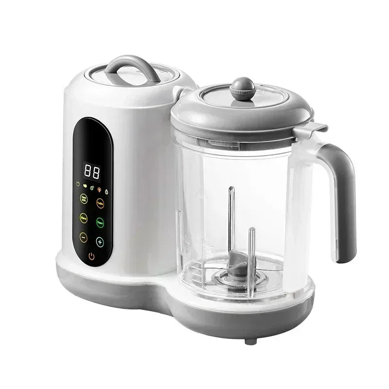 2024 Baby Food Maker One Step Baby Food Processor Steamer Puree Blender Auto Cooking & Grinding Touch Screen Control White