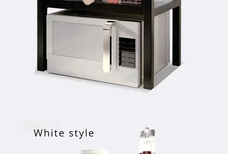 Household Multi-layer Width and Height Adjustable Storage Rack Kitchen Rust Proof Thickened Stable High Load-bearing Reset Rack
