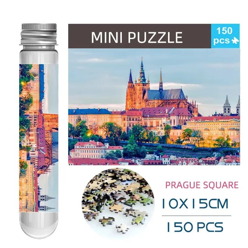 MaxRenard Jigsaw Puzzle Mini Pieces 150pcs Test Tube Educational Toy Family Game Portable Leisure Toy