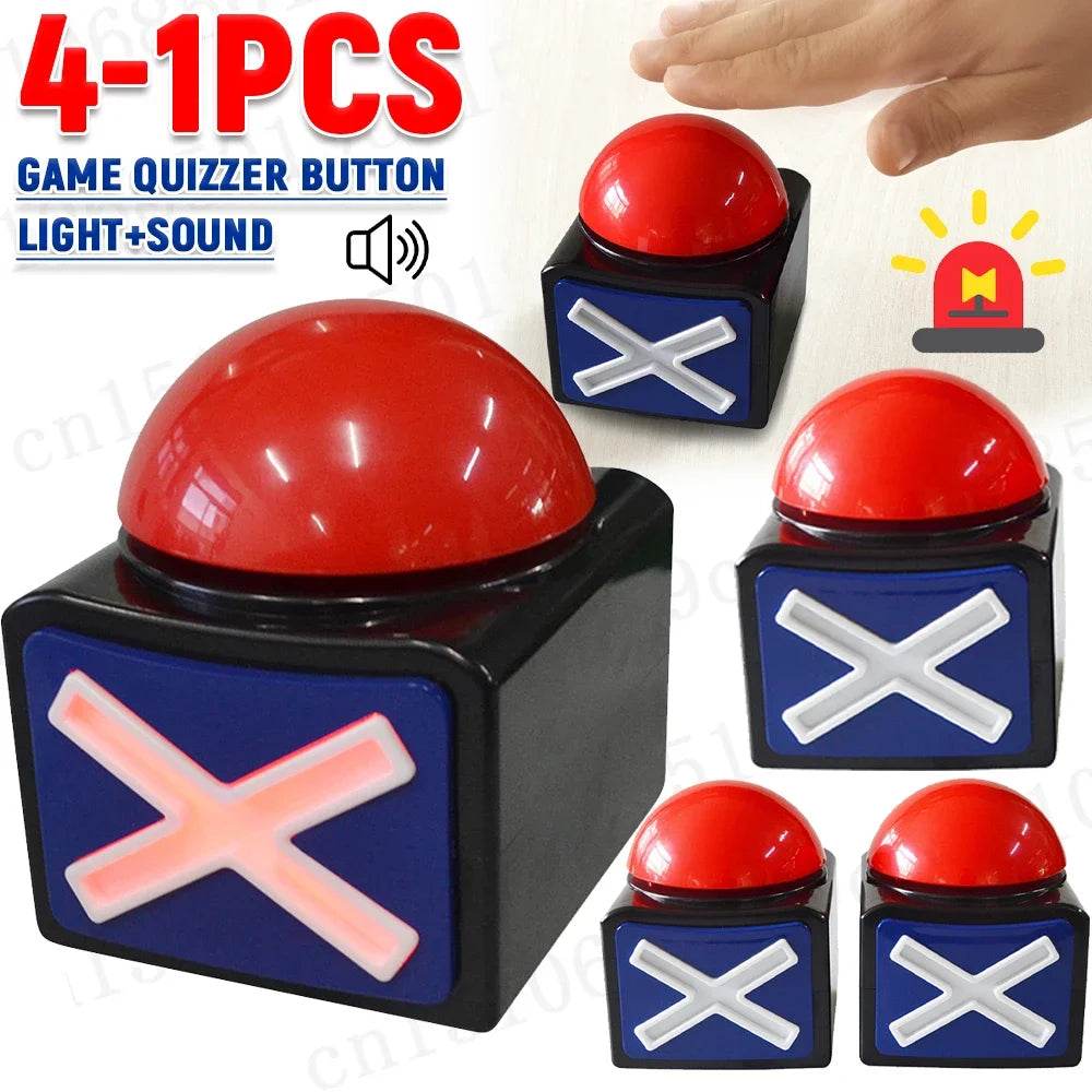 4-1PCS Educational Answer Buzzer Interactive Game Answer Buzzers for Kids' Engaging Learning Family Game Quiz Show Alarm Buzzer - AIAZ