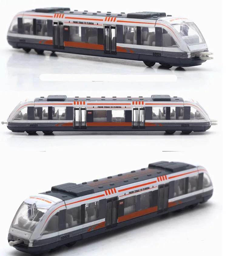 Simulation Alloy Metal High Speed Rail Diecast Train Toy Model Educational Toys Boys Children Train Alloy Model Car Toys Gift - AIAZ