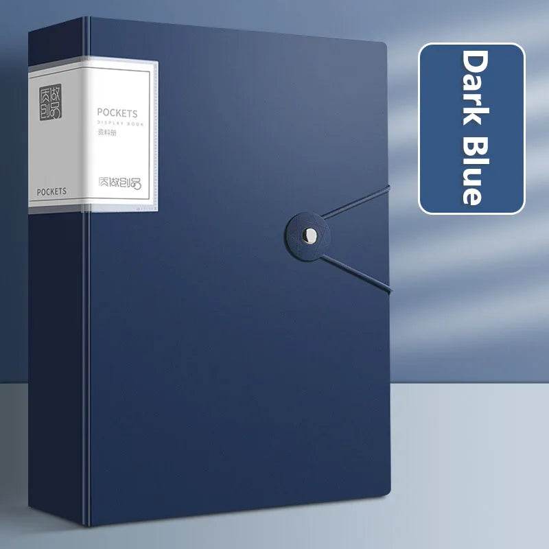 Clear Book Long Folder File Organizer Long Folder Organizer for Document 23.5x35CM School Supplies - AIAZ