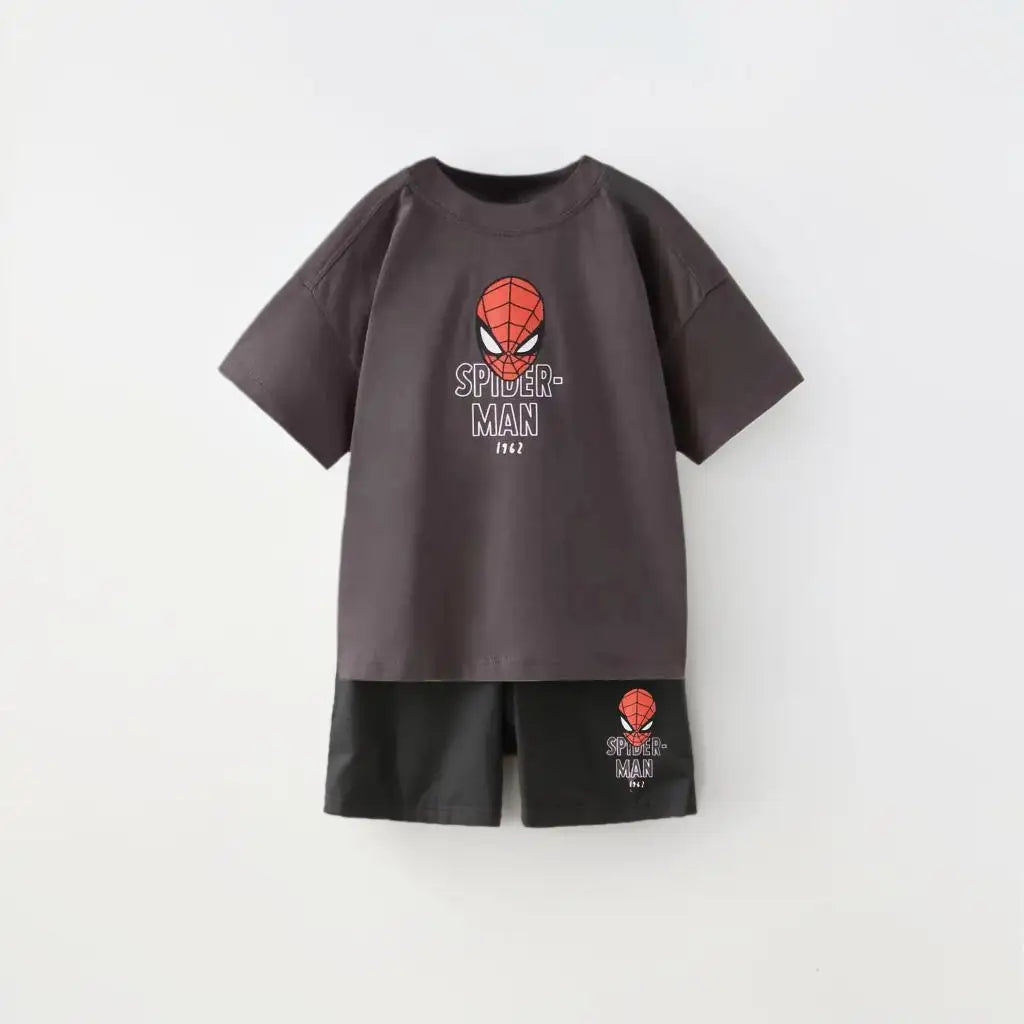 Brand Children's Casual Clothing Sets Kids Spiderman Boys Pullover Tshirts 2pcs Suit Disney Kids Boy Infant Toddler Tracksuit