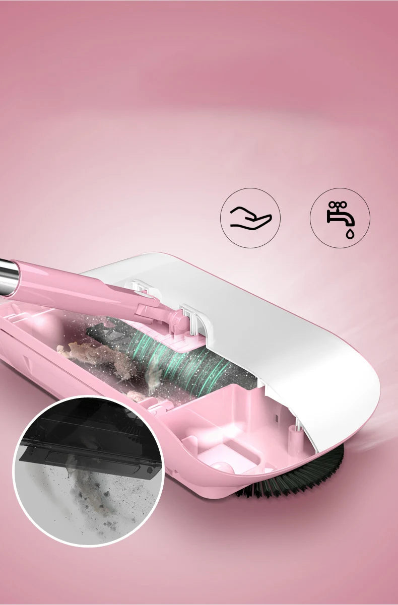 Manufacturer Hand Push Sweeping Robot Household Broom Dustpan Set Household Cleaning All-In-One Machine Lazy