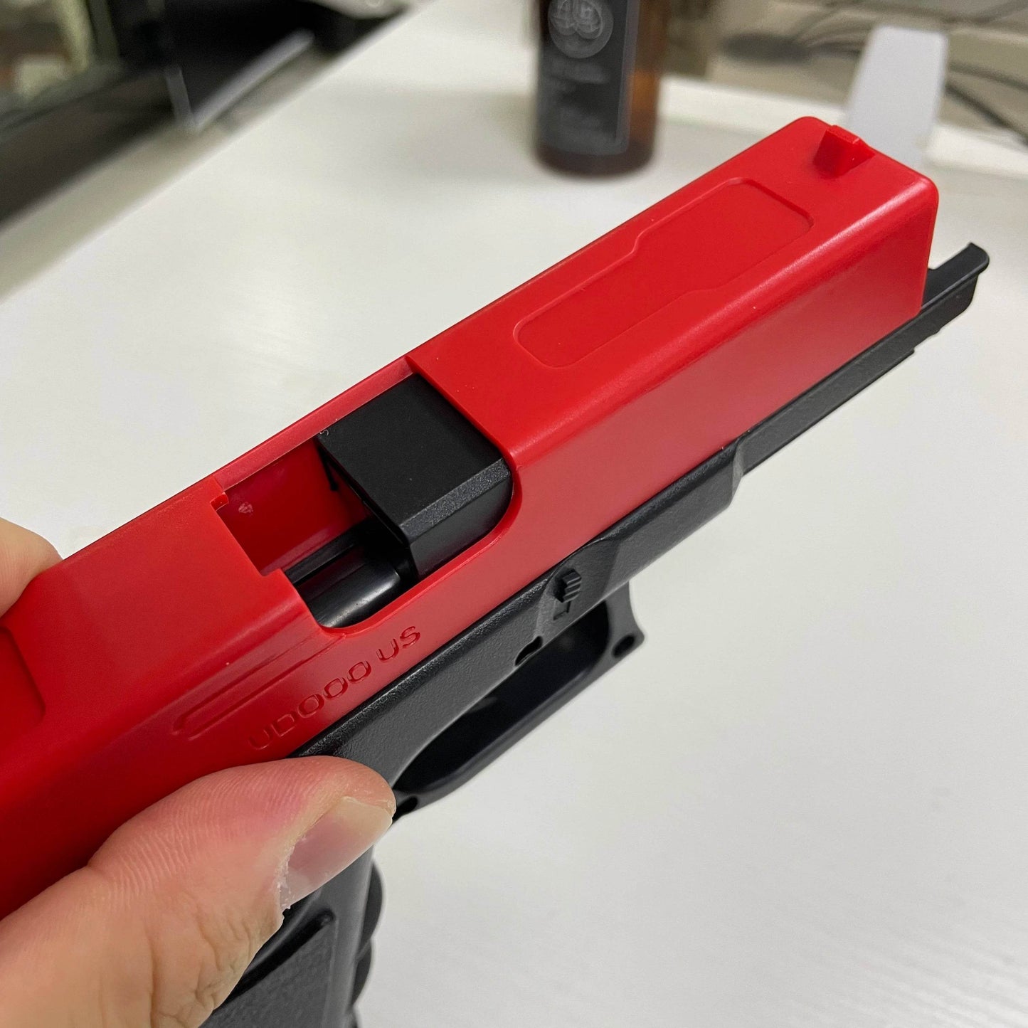 High quality soft bullet air gun manual G17 glock toy gun lower magazine laser outdoor sports CS game weapons children gift - AIAZ