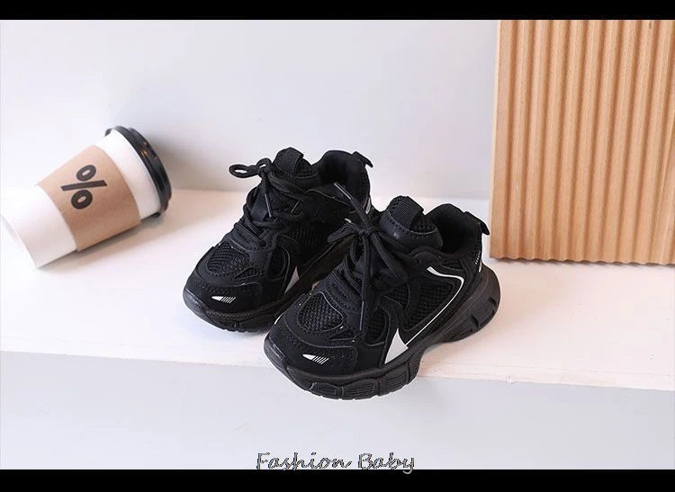 Spring/Autumn Breathable Mesh Casual Shoes for Boys Girls Kids Sneakers Footwears Flats Sport Running Shoes 3 Color