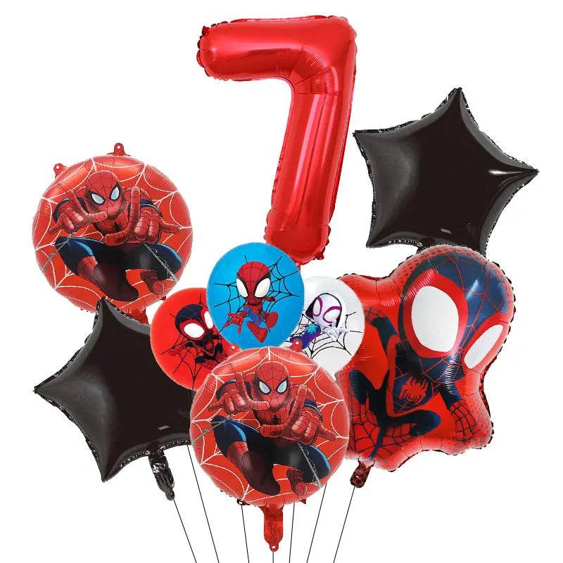 Spidey And His Amazing Friends Birthday Decoration Party Supplies Paper Cups Plates Napkins Tableware Tablecloth Kids Balloons - AIAZ
