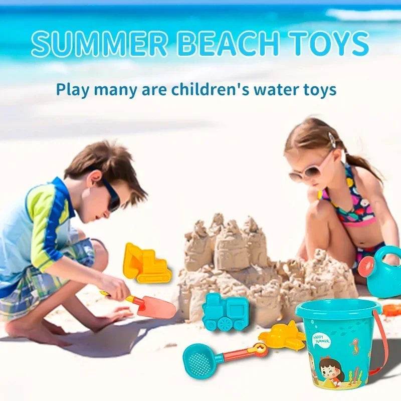 Children Sand Toys 18PCS Summer Beach Game Sand Bucket Shovel Silicone Sandbox Outdoor Water Fun Beach Toys kid gifts - AIAZ