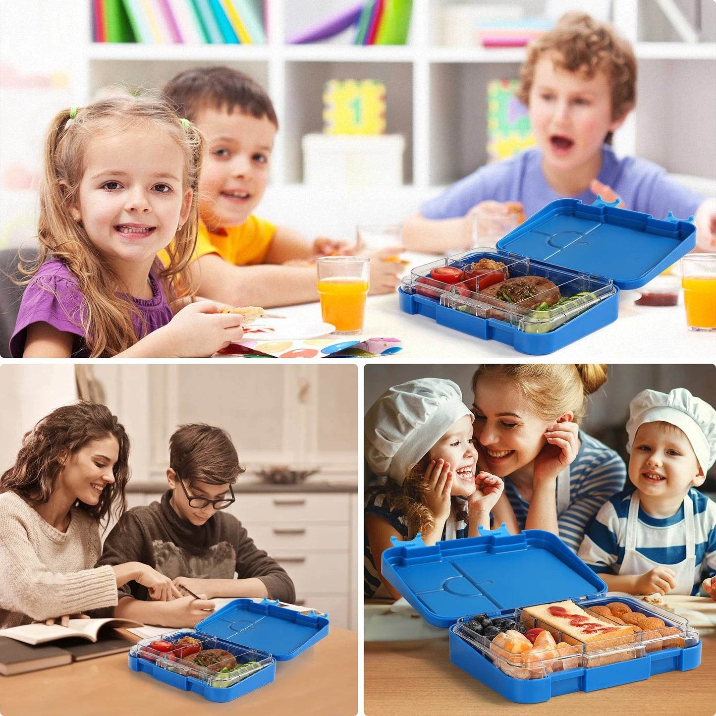 AOHEA Bento Lunch Box for Kids: BPA Free Kids Bento Box Toddler Lunch Box for Daycare or School - AIAZ