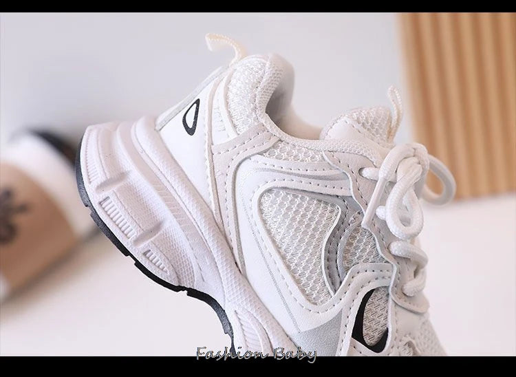 Spring/Autumn Breathable Mesh Casual Shoes for Boys Girls Kids Sneakers Footwears Flats Sport Running Shoes 3 Color