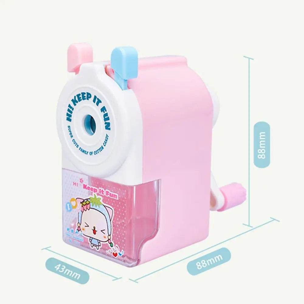 School Supplies Cartoon Animal Gift Pencil Sharpener Anti Sticking Lead Automatically Enters Lead Hand-cranked Mechanical Tool - AIAZ